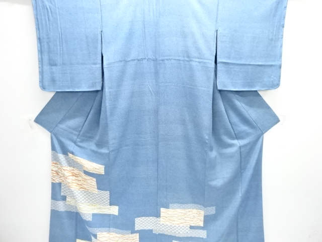 芝草模様付け下げ訪問着